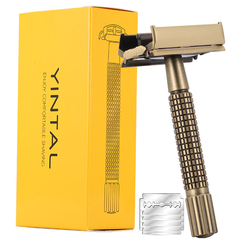 Safety Razor Handle - YINTAL Brass Men Safety TTO Razor