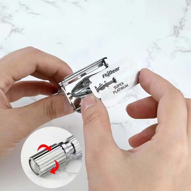 100PCS/10PCS Stainless Steel D - Safety Razor Handle 评论和价格